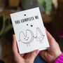 'You Complete Me' Cheese Card For Partner, thumbnail 3 of 4