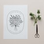 Hand Drawn Flowers Are Great Print, thumbnail 1 of 4