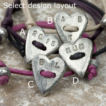 Personalised Pair Of Love Bracelets, 3 of 5