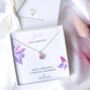 June Light Amethyst Birthstone Necklace | June Birthday Gift | Gemini Birthstone Jewellery, thumbnail 1 of 5