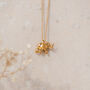 Elephant And Baby Gold Plated Necklace, thumbnail 10 of 11