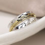 Personalised Classic Sterling Silver Brass Spinner Ring, thumbnail 2 of 9