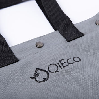 'Qi Eco One' Tote Bag Stone Grey Edition, 3 of 8