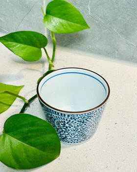 Set Of Two Japanese Blue Ornate Drinking Tea Cups, 2 of 3