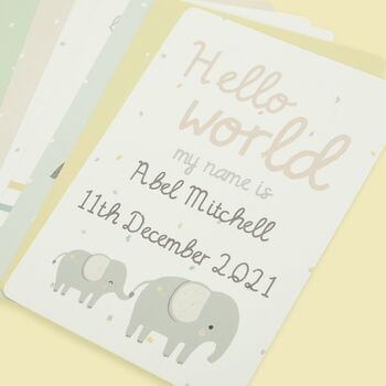 Personalised Baby Milestone Cards, 2 of 6