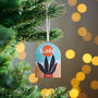 Personalised Abstract Name Hanging Christmas Decoration, thumbnail 1 of 2