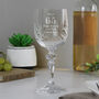 Engraved Cut Crystal Age Wine Glass, thumbnail 1 of 7