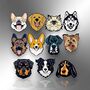 Collie Sheepdog Enamel Pin Badge, Dog Breed Brooch, Gift For Dog Lovers, Pet Loss Or New Pet Gift, thumbnail 7 of 9