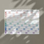 Personalised 2026 Wall Planner A2 Or A1 Calendar, thumbnail 3 of 7