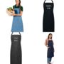 Personalised Denim Adjustable Bib Pocket Apron, thumbnail 4 of 5