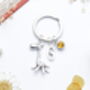 Personalised Giraffe Keyring Cute Animal Keyring, Daughter Gift, thumbnail 2 of 9