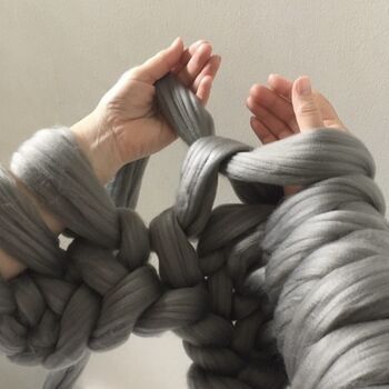 Textured Blanket Arm Knit Kit, 4 of 5