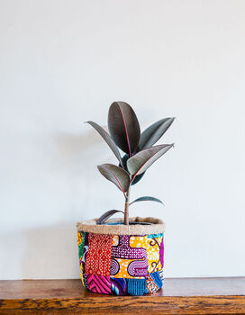 African Patchwork Fabric Plant Pot Holder, 2 of 6