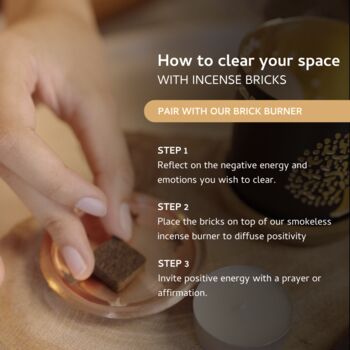 Palo Santo Incense Bricks And Burner Gift Set, 5 of 8