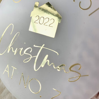 Personalised New Home Christmas Tree Decoration, 4 of 6