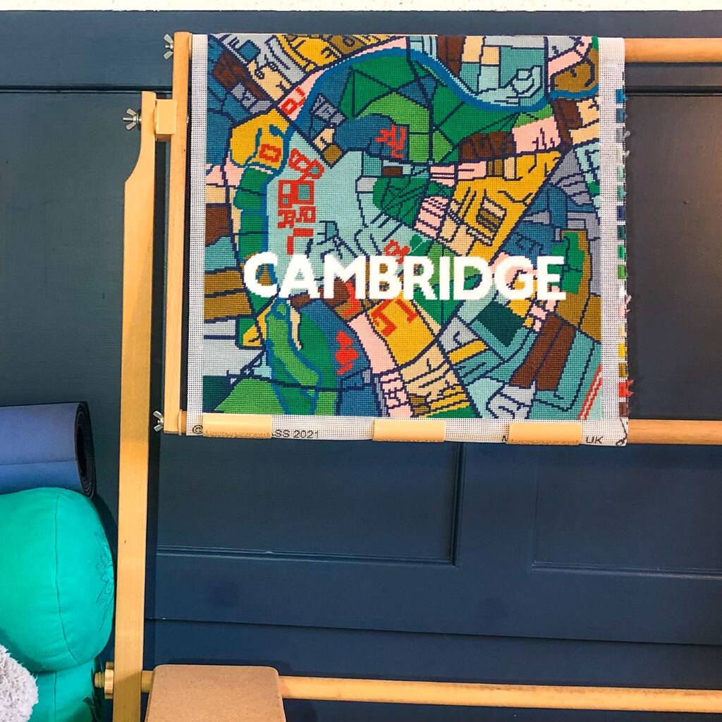 Cambridge City Map Tapestry Kit, 1 of 4