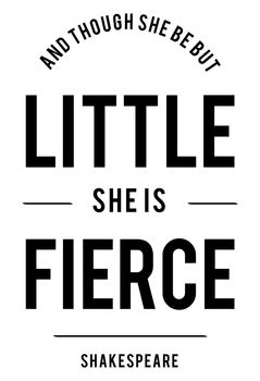 'And Though She Be But Little..' Wall Sticker, 2 of 3