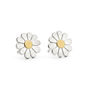 Little Daisy Earrings In Solid Silver And 18ct Gold, thumbnail 2 of 6
