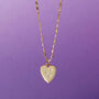 Gold Filled Starry Heart Valentines Necklace, thumbnail 2 of 6