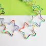 Printed Acrylic Geometric Star Necklace, thumbnail 5 of 9