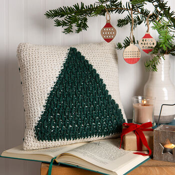 Oh Christmas Tree Cushion Crochet Kit, 2 of 8