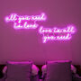Love Is All You Need, All You Need Is Love Neon Light, thumbnail 1 of 3