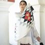 Handwoven Organic 'Peace Silk' Pashmina Shawl, thumbnail 4 of 5