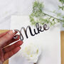 Silver Mirrored Acrylic Name Place Table Settings, thumbnail 1 of 6