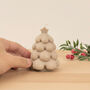 Beige Christmas Tree Candle Festive Decoration, thumbnail 8 of 10