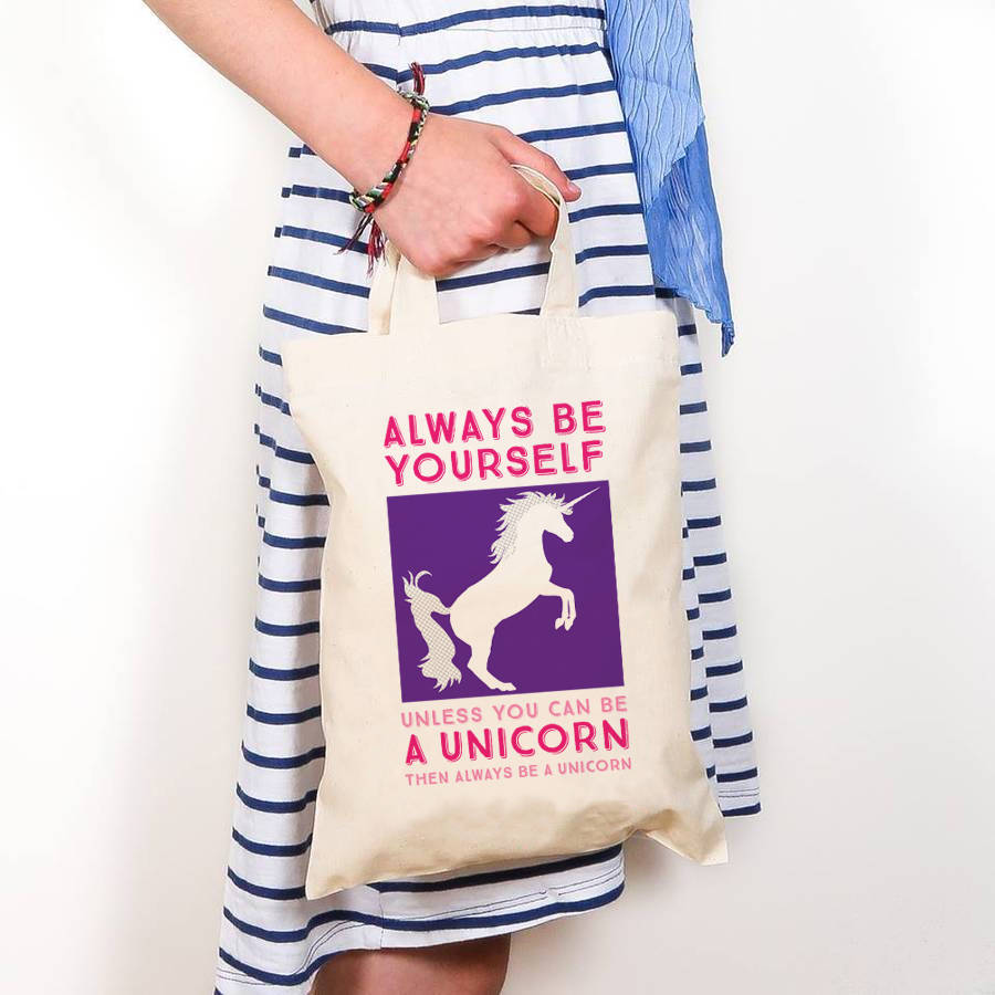 unicorn soft toy bag