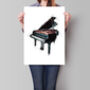 Piano Sketch Style Print, thumbnail 1 of 4