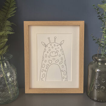 Giraffe Nursery Print, 3 of 4