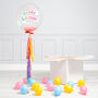 Personalised Happy Easter Pastel Rainbow Bubble Balloon, thumbnail 2 of 3
