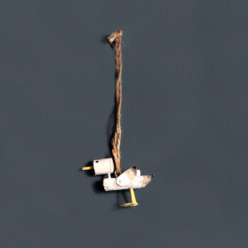 Small Wooden Hanging Seagull Decoration, 4 of 4