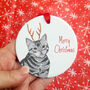 Cat Christmas Tree Decoration, thumbnail 5 of 7