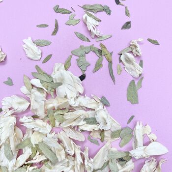 Ivory And Green Leaf Wedding Confetti | Biodegradable, 2 of 4