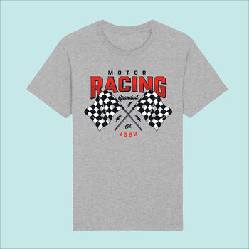 Personalised Motor Racing Men's T Shirt, 2 of 3