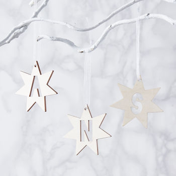 Initial Star Personalised Decoration, 5 of 9