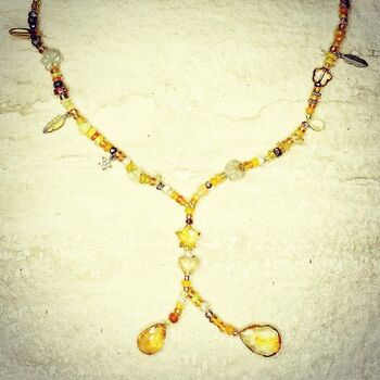 Golden Treasure Beach Charm Necklace, 3 of 3