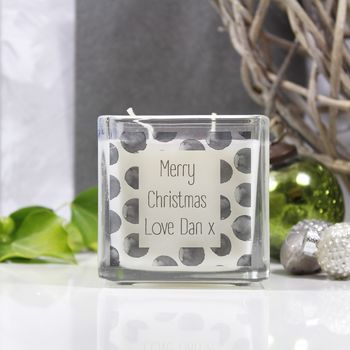 Merry Christmas Scented Square Candle For Family, 7 of 12