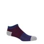 Oxford Stripe Navy And Orange Men's Trainer Socks Bundle, thumbnail 2 of 7