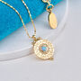 Personalised 18ct Gold Opal Zodiac Necklace, thumbnail 2 of 7