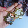 Mixed Flower Enamel Keyring, thumbnail 9 of 9