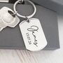 Engraved Wedding Keyring Dogtag, Father Of The Bride, thumbnail 2 of 3