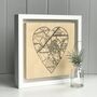 Customised Heart Shaped Map Print, thumbnail 6 of 10