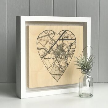 Customised Heart Shaped Map Print, 6 of 10