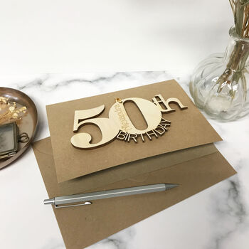 Personalised 50th Birthday Card, 7 of 12