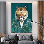 Custom Fashion Tiger Jungle Jacket Art Print, thumbnail 3 of 8