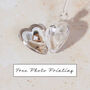 9ct Yellow Gold Forget Me Not Locket, thumbnail 6 of 9