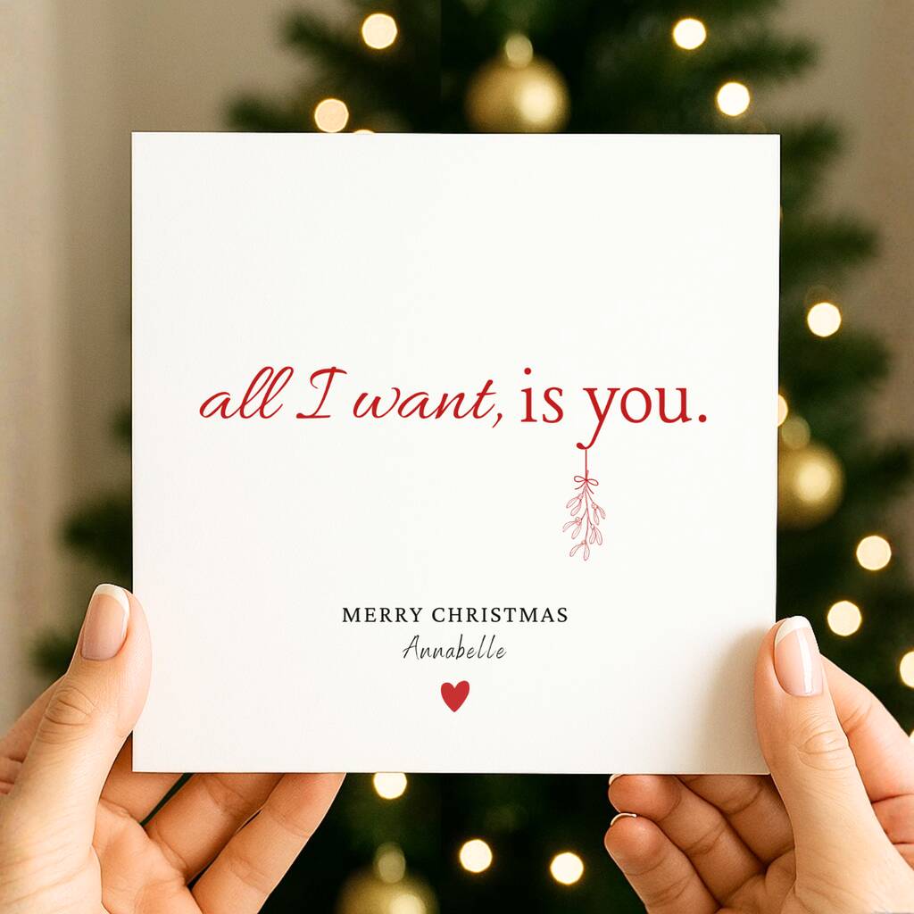Personalised Christmas Card For Girlfriend, Wife, Partner, 1 of 3